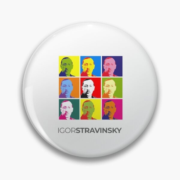 Item preview, Igor Stravinsky pop-art portrait poster designed and sold by CMYKStudio.