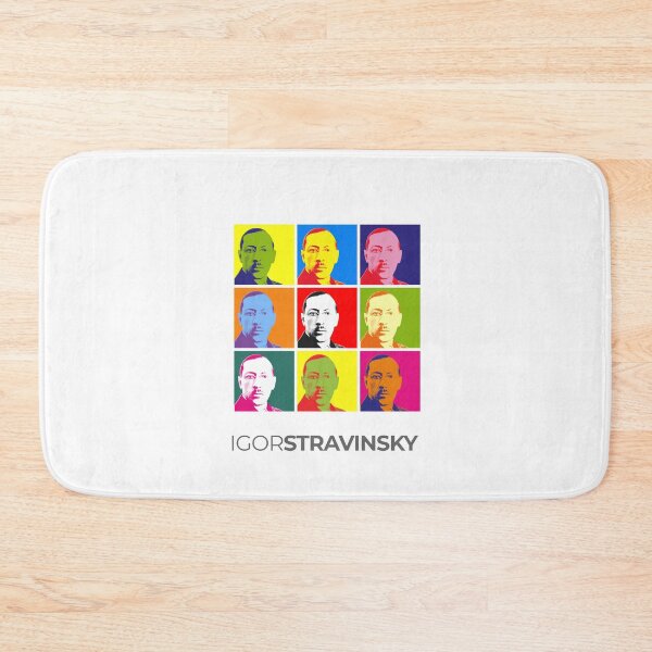 Item preview, Igor Stravinsky pop-art portrait poster designed and sold by CMYKStudio.