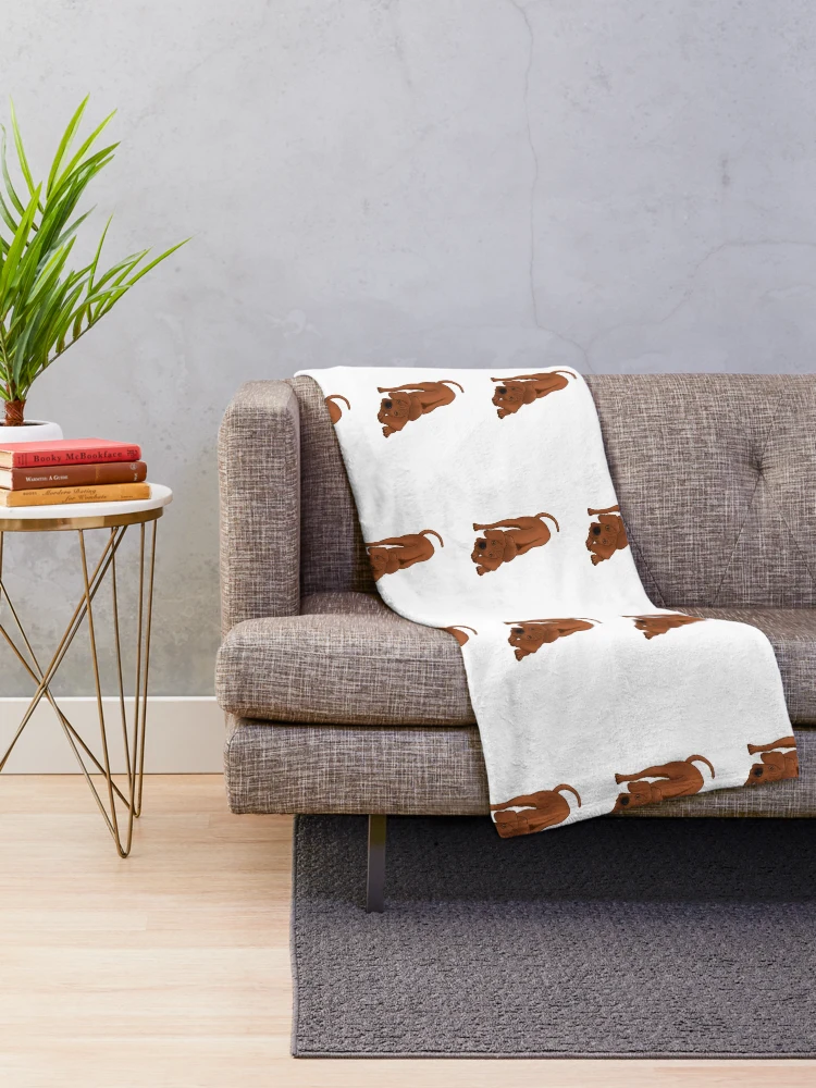 Thumbnail 2 of 6, Throw Blanket, Playful Rhodesian Ridgeback Pup designed and sold by Mat Dixon.