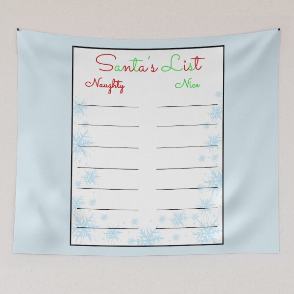 Item preview, Santa’s naughty and nice list designed and sold by KaylaH22.