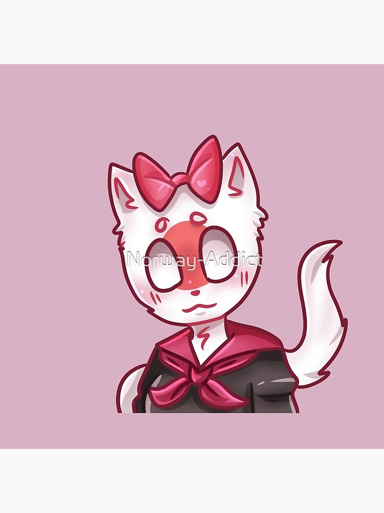 Neko Japan (CountryHumans) Sticker for Sale by Norway-Addict