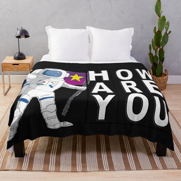 Item preview, Hay How Are You Astronaut with White Letters designed and sold by AliCatOriginals.