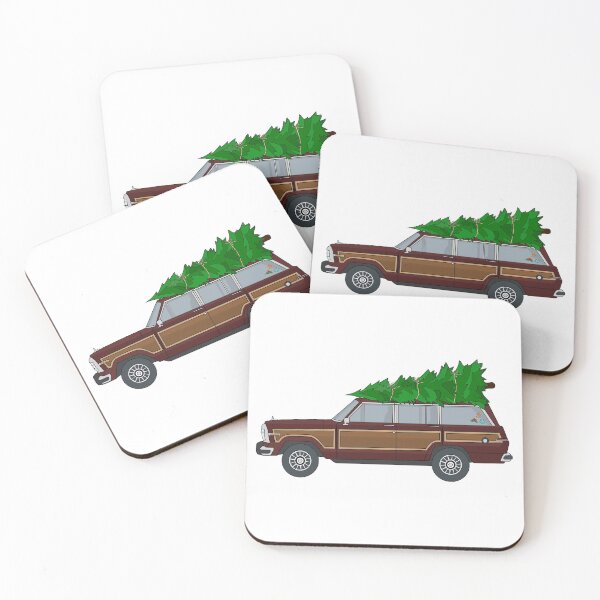 Item preview, Christmas Tree on Vintage Car (Maroon) designed and sold by Amanda Milot.