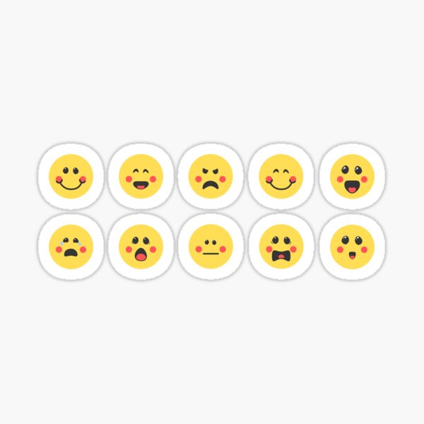 Cute Yellow Smiley Sheet Sticker