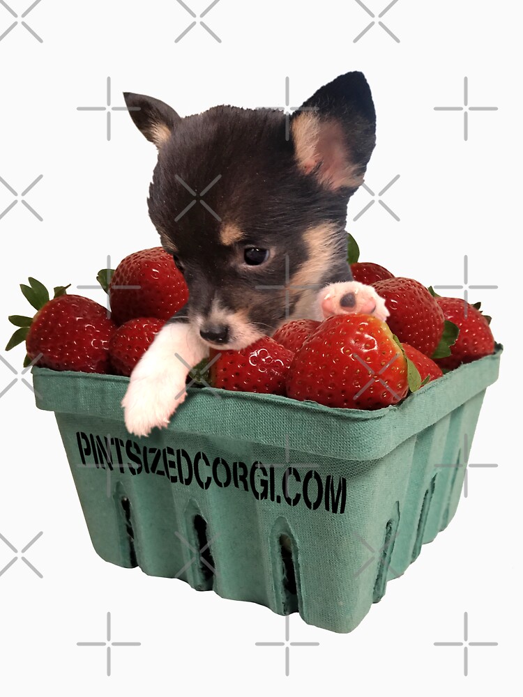 Thumbnail 7 of 7, Classic T-Shirt, Pint-Sized Strawberry Corgi designed and sold by Jowcica.