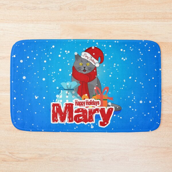 Item preview, Cat Lover Happy Holidays Christmas Design For Mary designed and sold by MiloCuteCat.