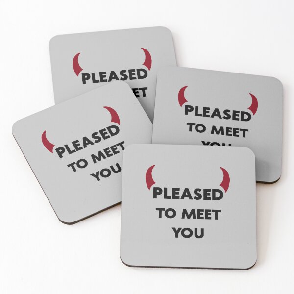 Item preview, Pleased to meet you, black designed and sold by perezzzoso.