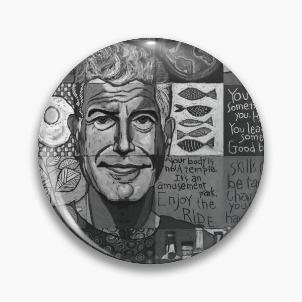 Item preview, Anthony Bourdain Collage - Black and White designed and sold by David Hinds.