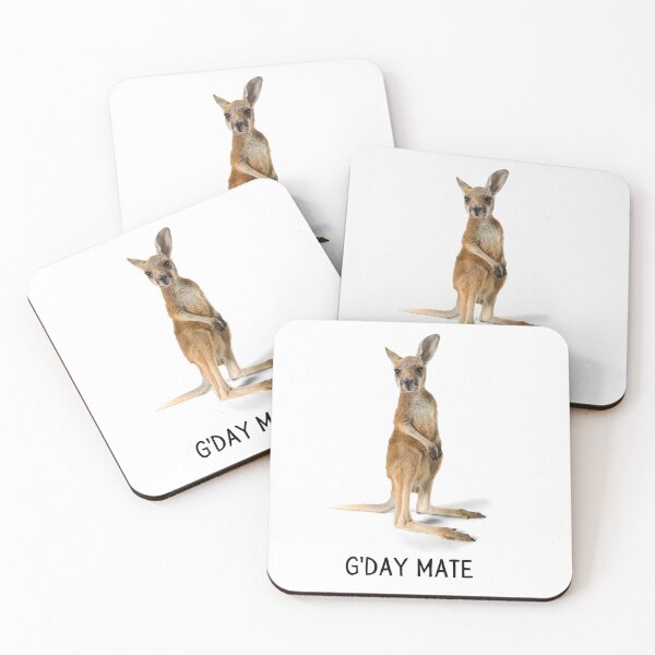 Item preview, G'day Mate. Little joey (baby kangaroo) saying hello! designed and sold by JellyBeenzz.