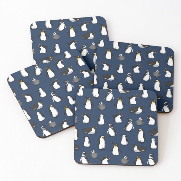 Item preview, Cute Penguin Pattern (Dark Blue Variant) designed and sold by Joshua Pruner.