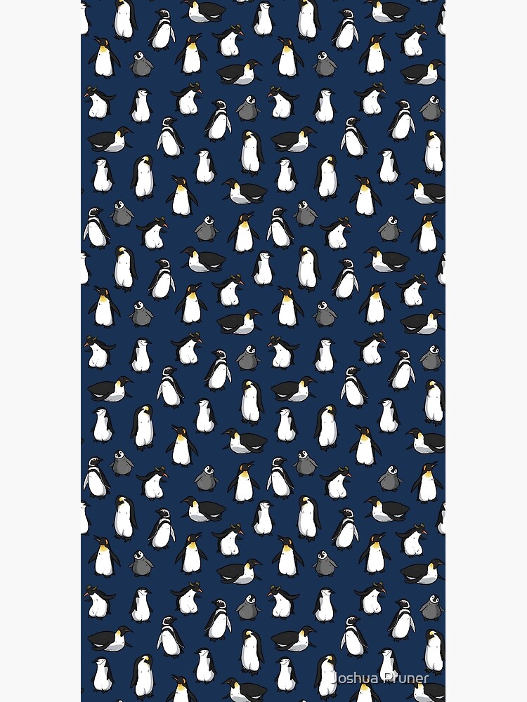 Cute Penguin Pattern (Dark Blue Variant) by jpruner