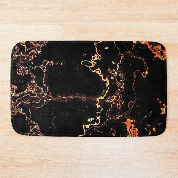 Item preview, Rose Gold And Black Marble Artwork designed and sold by Pretty-Bird.