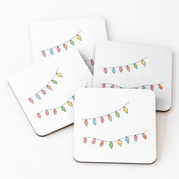 Item preview, Watercolor Christmas lights designed and sold by maddiesartworks.