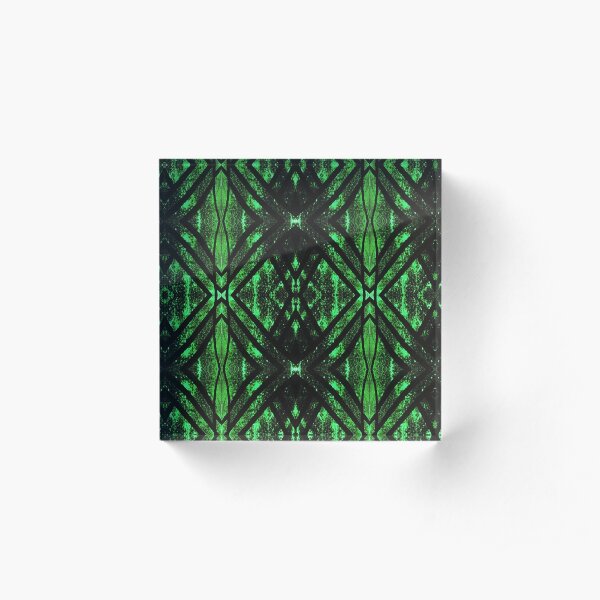 Stripes structure pattern Acrylic Block
