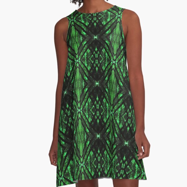 Stripes structure pattern A-Line Dress