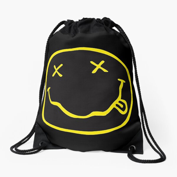 Visage souriant jaune Sac à cordon
