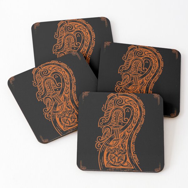 Item preview, Viking Jörmungand brown designed and sold by Sandarmi Artwork.