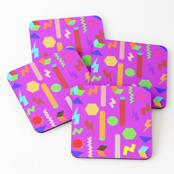 Item preview, Fun Geometric Line Pattern in Purple Background: Cute Colorful Abstract Pattern designed and sold by Vero De.