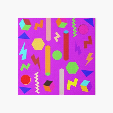 Item preview, Fun Geometric Line Pattern in Purple Background: Cute Colorful Abstract Pattern designed and sold by Vero De.