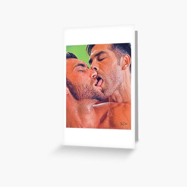 KISS ME Greeting Card