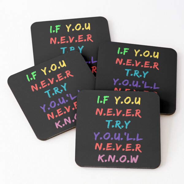 Item preview, If You Never Try You Will Never Know designed and sold by Opal Print.