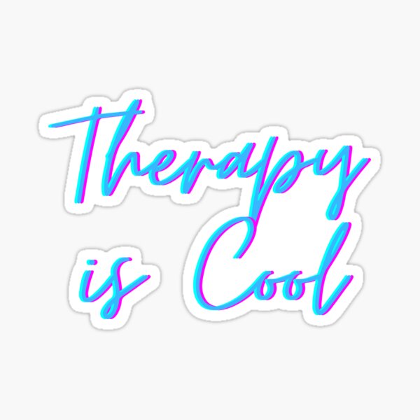 Therapy is Cool Sticker