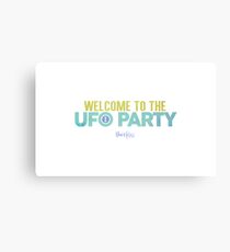 Welcome to the UFO Party Canvas Print