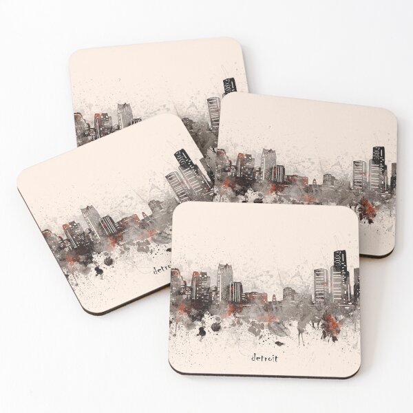 Item preview, detroit skyline designed and sold by BekimART2.