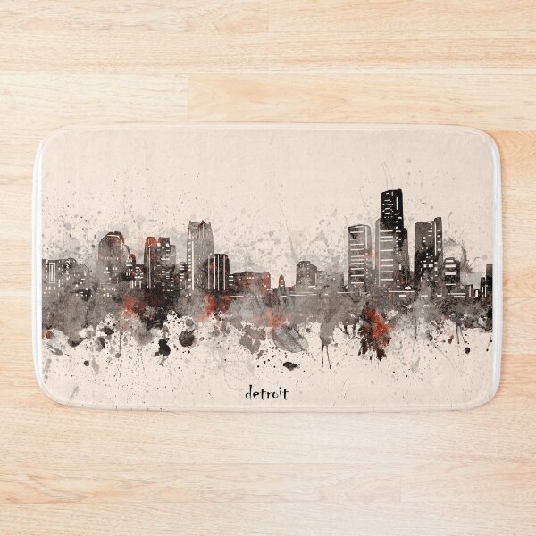 Item preview, detroit skyline designed and sold by BekimART2.
