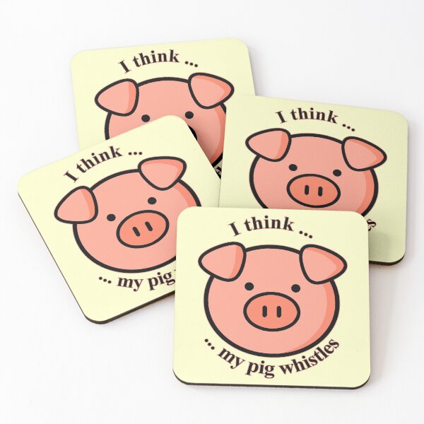 Item preview, I think my pig whistles designed and sold by ARTmanhART.
