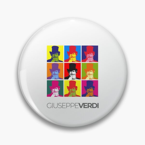 Item preview, Giuseppe Verdi pop-art portrait poster designed and sold by CMYKStudio.