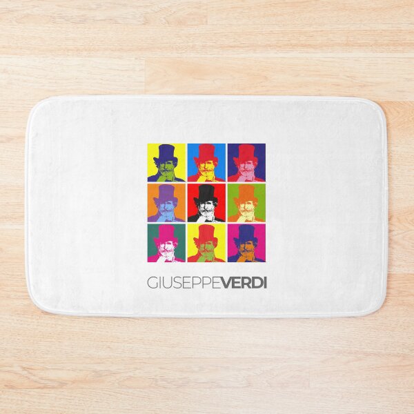 Item preview, Giuseppe Verdi pop-art portrait poster designed and sold by CMYKStudio.