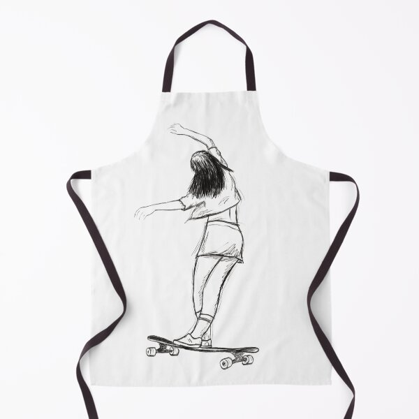 Item preview, Longboard Skater Girl designed and sold by Fangpunk.