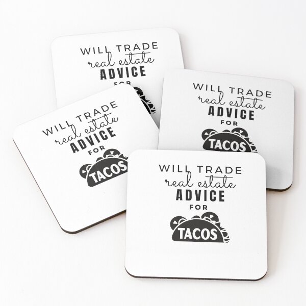 Item preview, intercambiará asesoría inmobiliaria por tacos designed and sold by ImperialBaron.