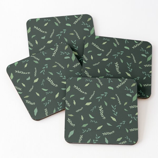 Item preview, Leaves Pattern- Dark green  designed and sold by KLINESTORE.