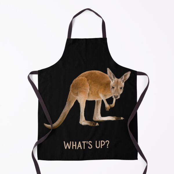 Item preview, What's up? Adult kangaroo. Light text. Dark background. designed and sold by JellyBeenzz.