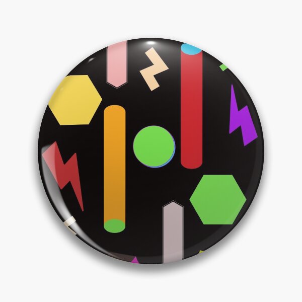 Item preview, Fun Geometric Line Pattern in Black Background: Cute Colorful Abstract Pattern  designed and sold by Vero De.