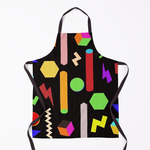 Item preview, Fun Geometric Line Pattern in Black Background: Cute Colorful Abstract Pattern designed and sold by Vero De.