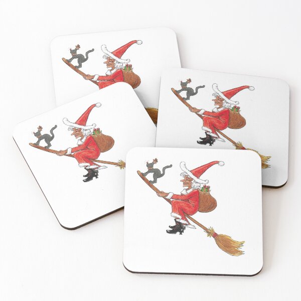 Item preview, Mrs. Claus Christmas Card Witch Yule Yuletide   designed and sold by RandomKaren.