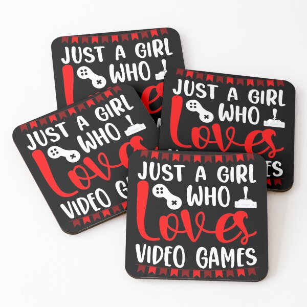 Item preview, Just a girl who loves video games, gaming girl gift idea designed and sold by AS-Shirts.