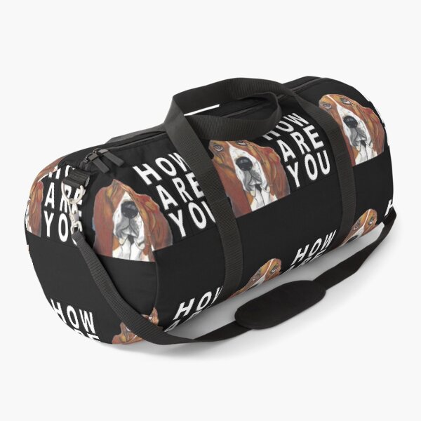 Item preview, Hay How Are You Xavier the Basset Hound with White Letters designed and sold by AliCatOriginals.