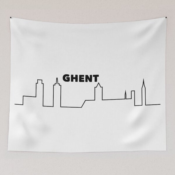 Item preview, The skyline of the city of Ghent in Flanders, Belgium designed and sold by RickTellon.