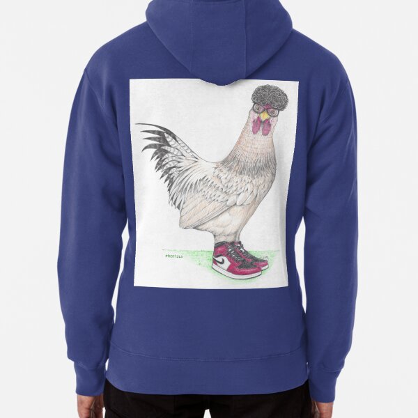 Jj Chicken in high tops Pullover Hoodie