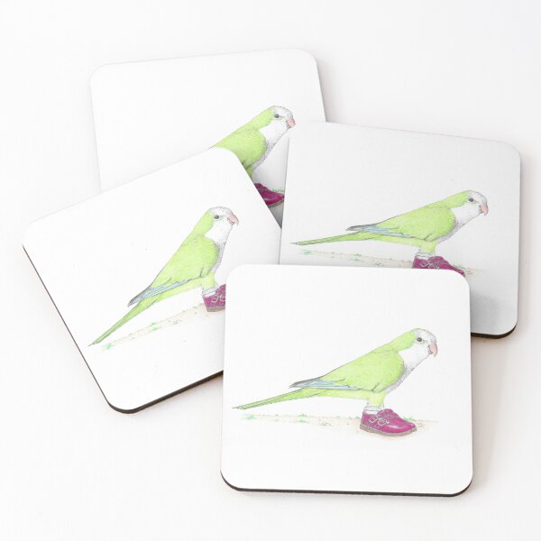 Item preview, Quaker parrot in Mary Janes designed and sold by JimsBirds.