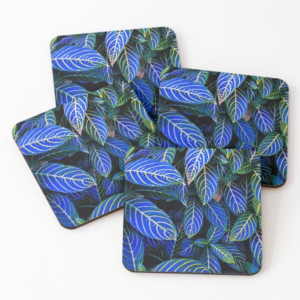 Item preview, Magical blue leaves of nature designed and sold by KarlaHR.