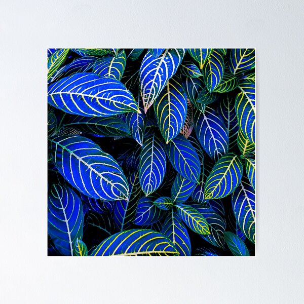 Item preview, Magical blue leaves of nature designed and sold by KarlaHR.