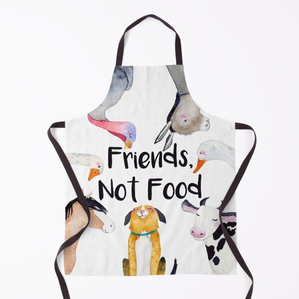 Item preview, Vegan slogan - Friends, Not Food designed and sold by SeaAndLight.