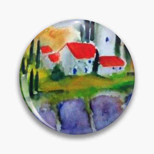 Item preview, Lavender field watercolor painting designed and sold by horseaddicted.