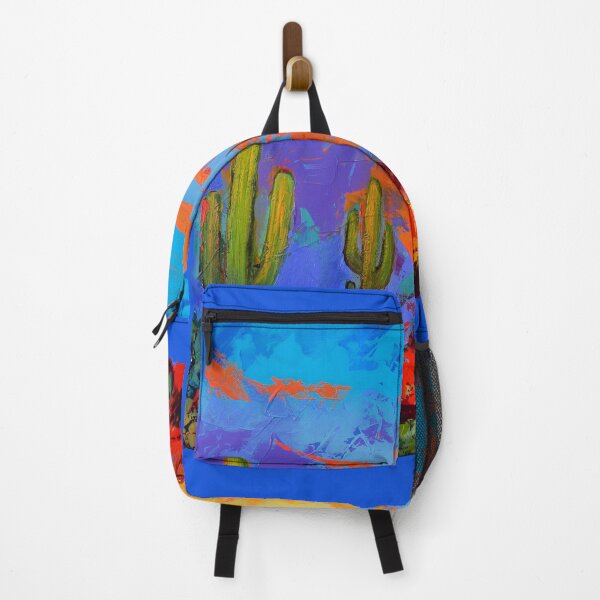 Item preview, Saguaros Land Sunset - Square version designed and sold by Elise Palmigiani.
