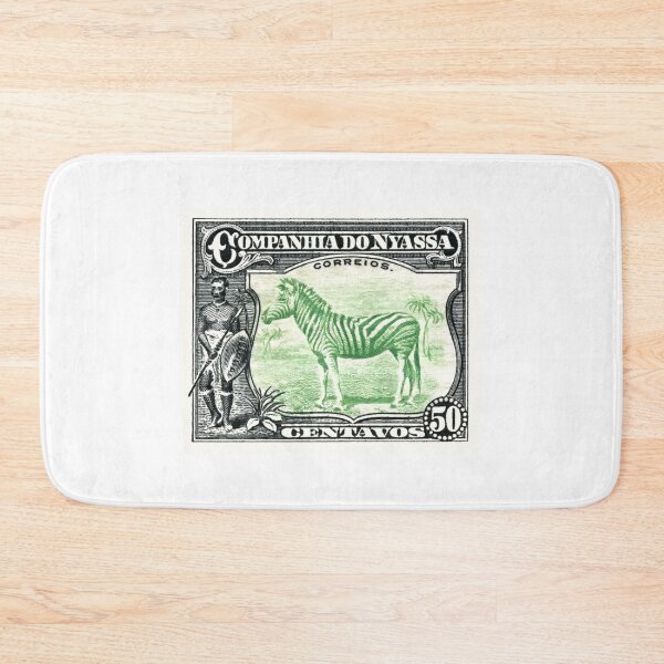 Item preview, 1921 Niassa Company Warrior and Zebra Postage Stamp designed and sold by retrographics.